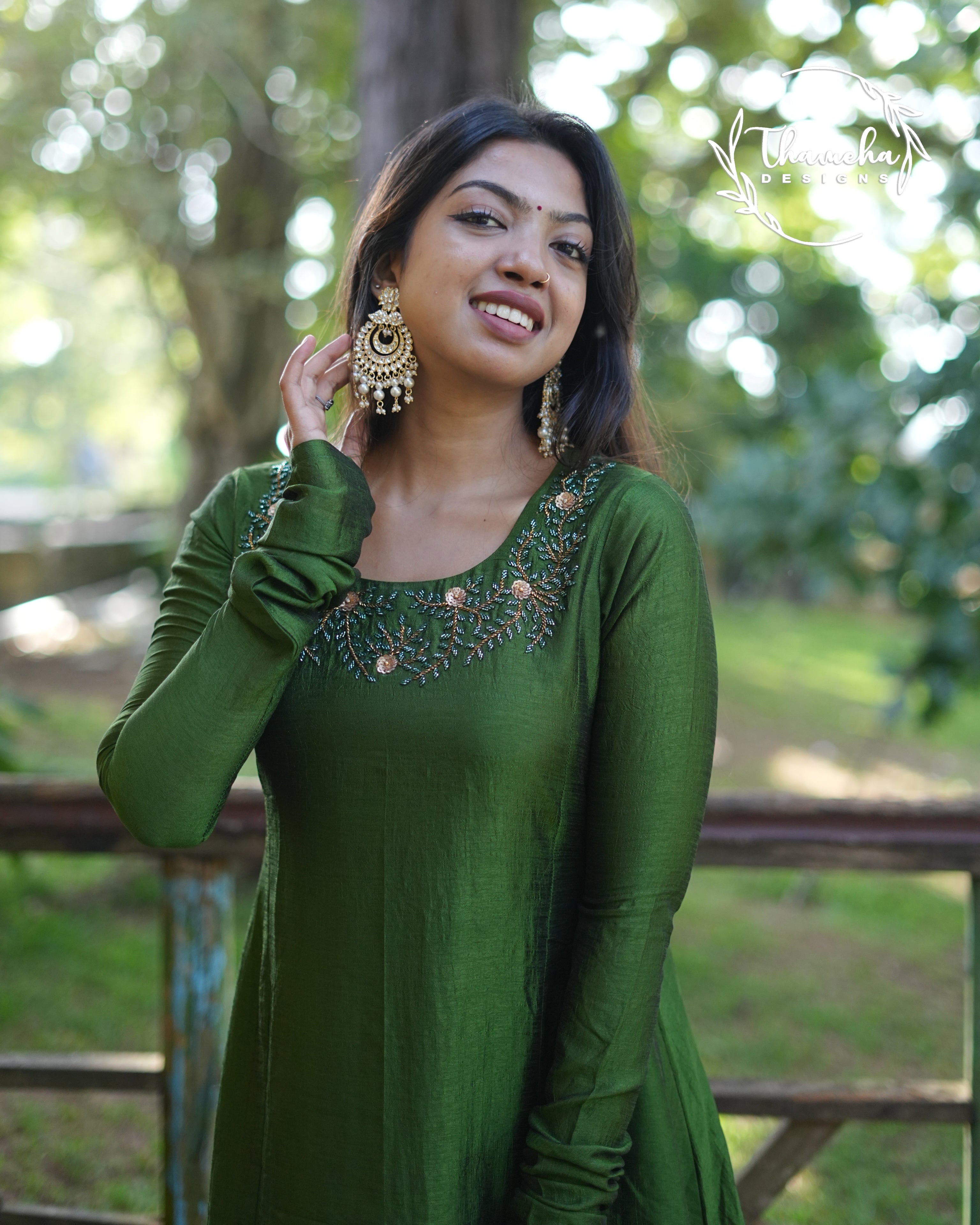 Brilliant Rose cotton churidar designs for stitching | Kiran's Boutique