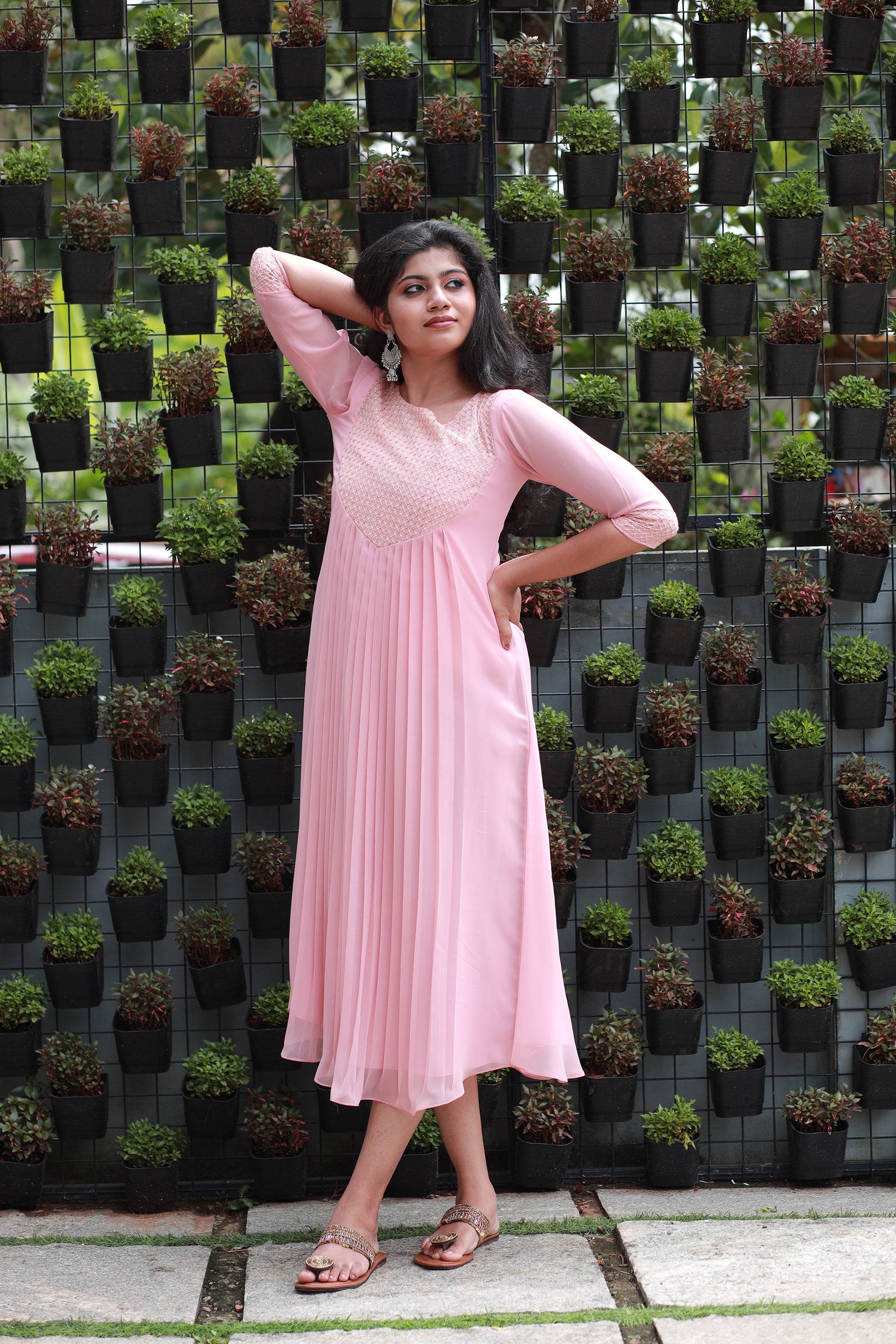 Georgette Designer Aline Kurtis  TD901  Thameha Designs