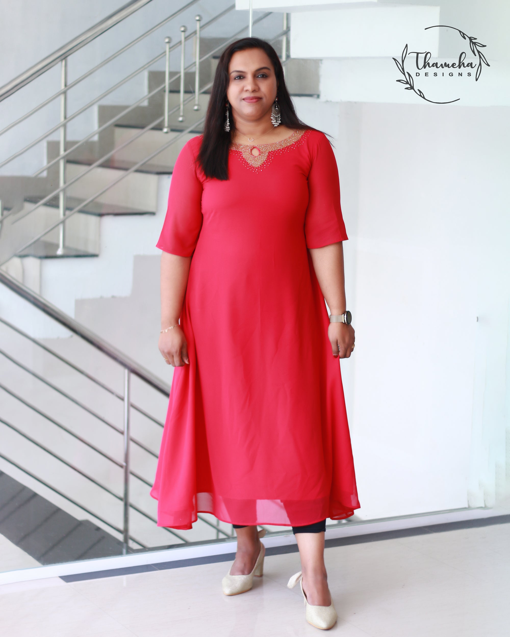 Georgette designer Kurthi - TD2956