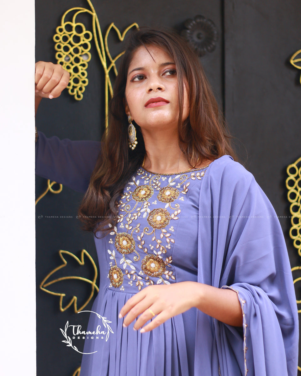 Georgette Designer top With Dhuppatta - TD3371 – Thameha Designs