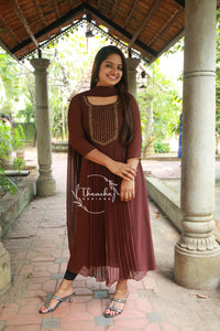 Georgette Top and Dhuppatta - TD1851